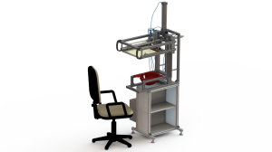Автоматическая печатная секция для печати на шарах и различных объектах. Модель - JB - 02
