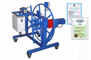 Устройство намотки кабеля, провода, троса, каната в бухты, автоматическое УНК-10М7-К6 с ИДМ 30