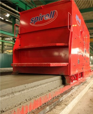 экструдер Spiroll для производства пустотных плит перекрытия