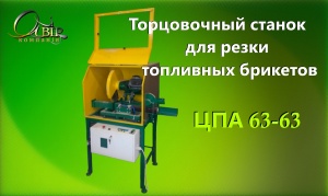 Торцовочный станок для топливных брикетов ЦПА 63-63