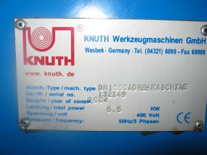 токарный станок Knuth DM-1000, 2004 г, в полностью рабочем состоянии