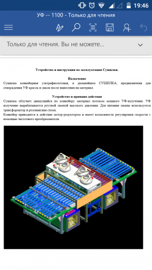 Сушилка для отверждения УФ красок и лаков