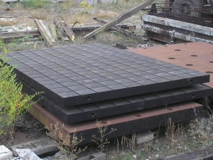 Плиты монтажные стальные пазово-разметочные-сборочные, для сборки металлоконструкций
