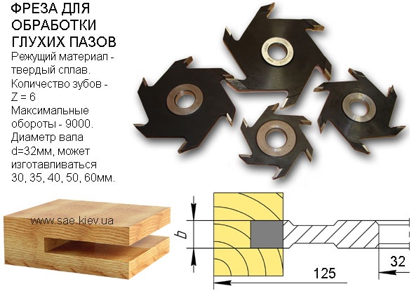 P125.32.4...60 Фреза твердосплавная пазовая