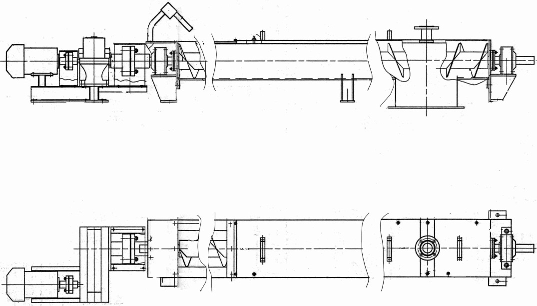 Шнековый транспортер чертеж