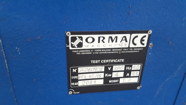 ПРесс ORMA PFL 62/5