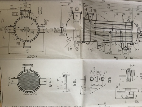 Кожухотрубный теплообменник ТНВ 800-1,0-М23/25Г-2-1-У-И