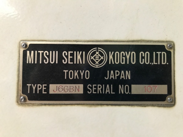 Mitsui seiki J6GBN