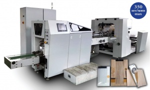 оборудование для производства бумажных пакетов с V-образным дном и окошком JMD-250JD