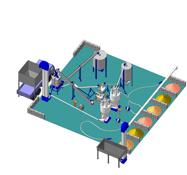 Линии гранулирования биомассы ( комбикорм, опил, лузга, ВТМ )