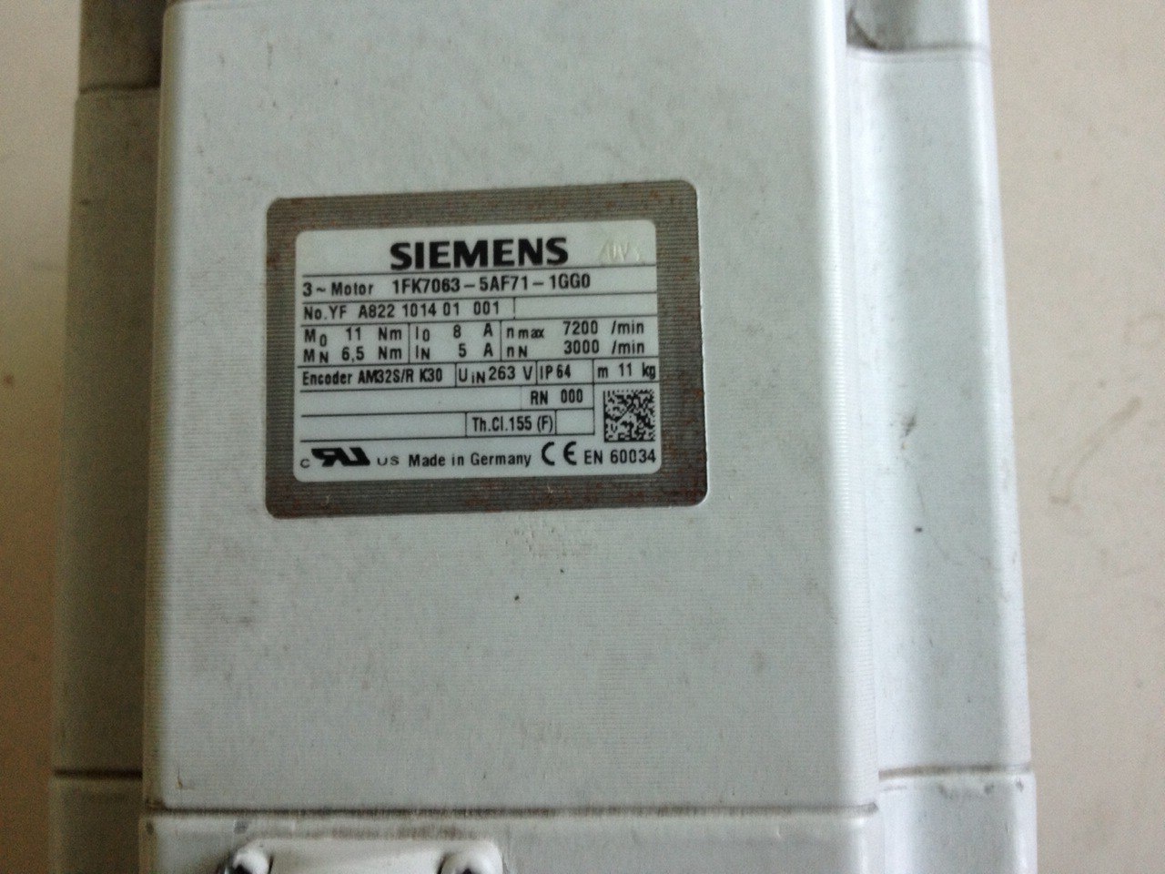 Siemens 1fk7063-5af71-1ah0