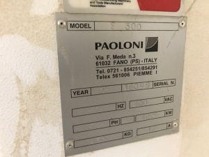 Форматно-раскроечный станок Paoloni S 300