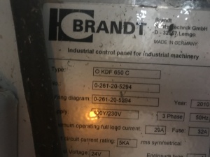 Станок на подобии имеющегося Brandt O KDF 650 C
