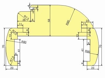 Комплект фрез для изготовления дверной коробки ДФ-04.47