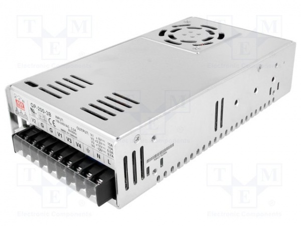 QP-200-3C-15 mean well Импульсный блок питания 200W, 15V, 0.5-7.0A