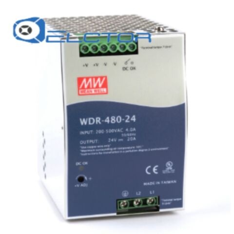 WDR-480-24 mean well Импульсный блок питания 480W, 24V, 0-20 A