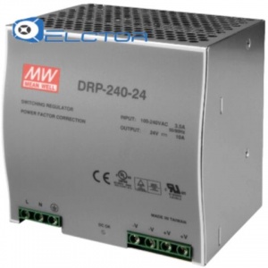 DRP-240-24 mean well Импульсный блок питания 240W, 24V, 0-10 A