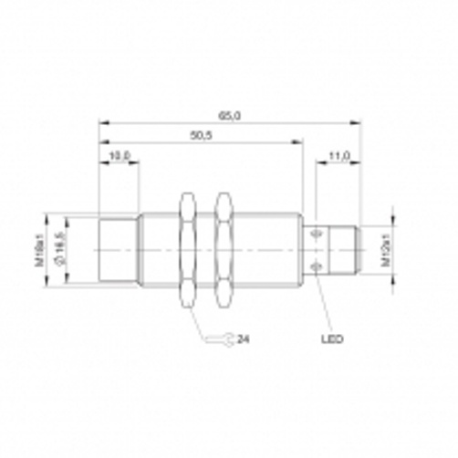 M18MG-UAC80F-S04G Датчики индуктивные 5 мм, DC 24,00 В, BAW002C Balluff