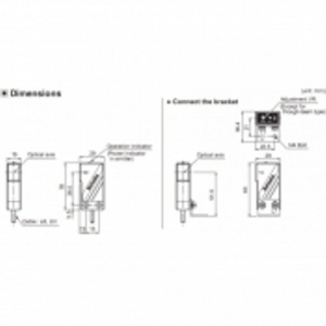 Фотодатчик PNP, NO NC, до 300мм, диффузный, 12-24VDC - BMS300-DDT-P Autonics