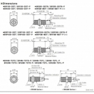 BR4M-TDTD-C-P Фотодатчик, пересечение луча, 12-24VDC, корпус М18х1, PNP, длина 62 мм, 4 м, Autonics