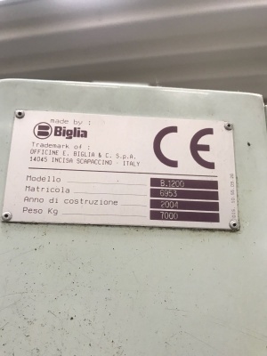 Токарный центр с ЧПУ Biglia 1200 CNC Lathe Ø 490 x 1200 mm