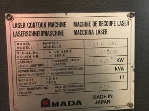 Amada LC1212 А2 1.5 kW