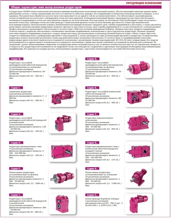 Редукторы и мотор-редукторы либого типа