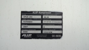 Винтовой компрессор Alup Opus 280