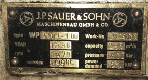 компрессор поршневой Sauer 40 атм