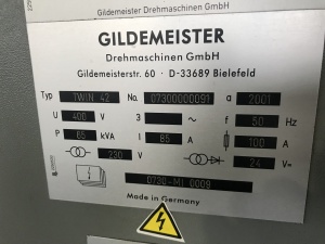 Токарный станок с ЧПУ Gildemeister TWIN 42