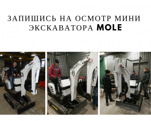 Мини экскаватор MOLE