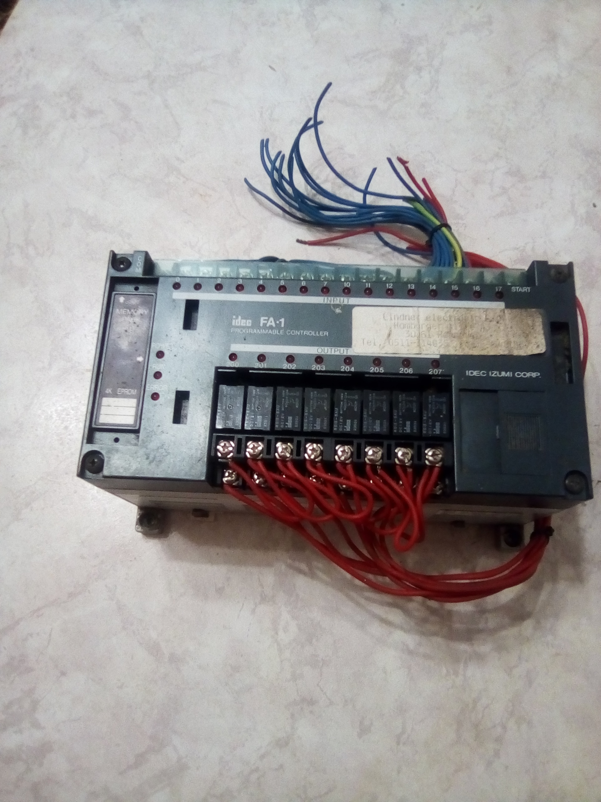 IDEC Izumi Fa-1 Pfa-1c24r Programmable Controller 24 Base Unit Б/У - Биржа  оборудования ProСтанки