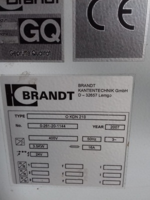 Kромкооблицовочный автоматический станок Brandt KDN 210 Optimat