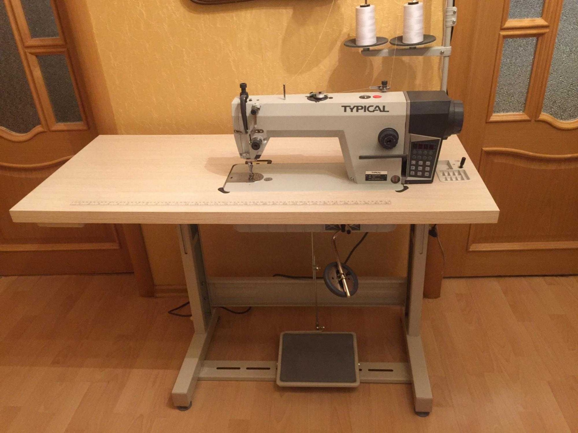 сборка стола для промышленной швейной машины