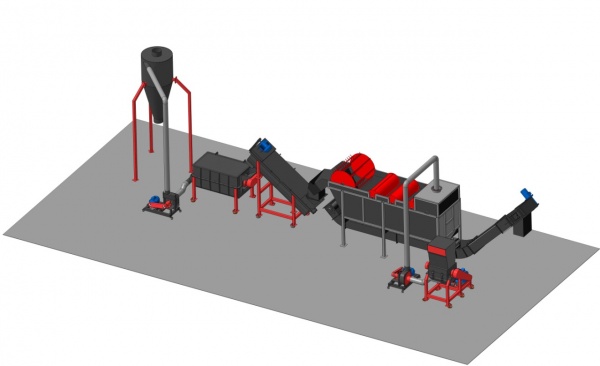 Линия для переработки полимеров