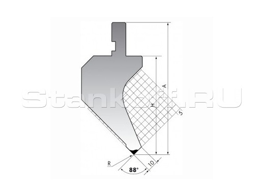 Пуансон для листогиба P.120-88-R3/F/R