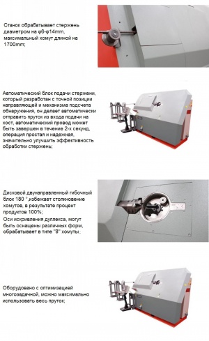 Правильно-гибочный станок WGZ-12 автоматическая гибка мерного прута