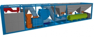 Мобильный завод переработки золошлаковых отходов