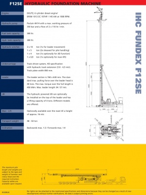 IHC Fundex F12SE (2004) буровая установка