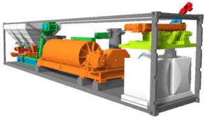 Мобильный завод переработки золошлаковых отходов