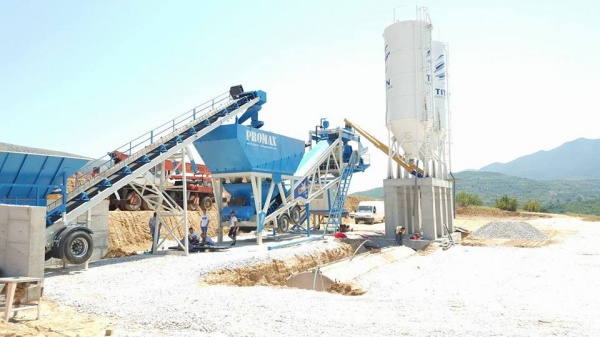 Mobile Concrete Batching Plant PROMAX M100-SNG (100m³/h)