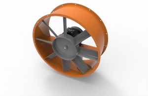 Вентилятор осевой реверсивный для сушильной камеры ВРО №6,3 с эл.дв. 1,5кВт х 1500об/мин