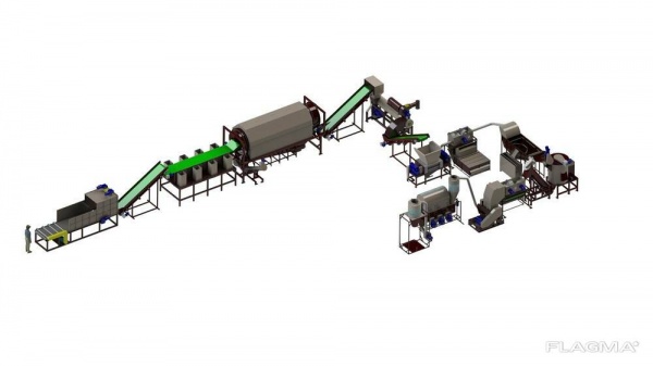 Комплекс для переработки ПЭТ 600 кг/ч