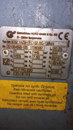 Мотор-редуктор nord/ABB 8.6/11 KW