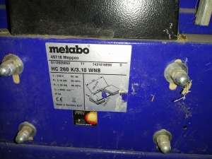 Metabo hc 260 k/3, 10wnb фуганок, рейсмус
