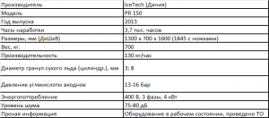 Льдогенератор (гранулятор, пеллетайзер) для производства сухого льда IceTech PR 150