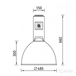 Светильники для высоких пролетов HBA AL 250 IP65