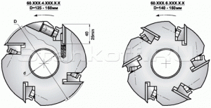 Фреза фуговальная Иберус F60.150.Z.140.0.0