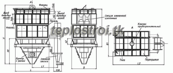 Циклон БЦ-512-Р-2-(6х5)