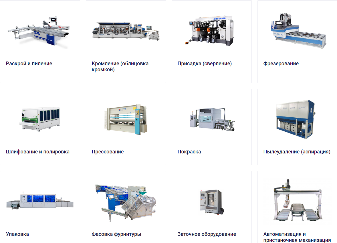 Оборудование для производства мебели - Биржа оборудования ProСтанки